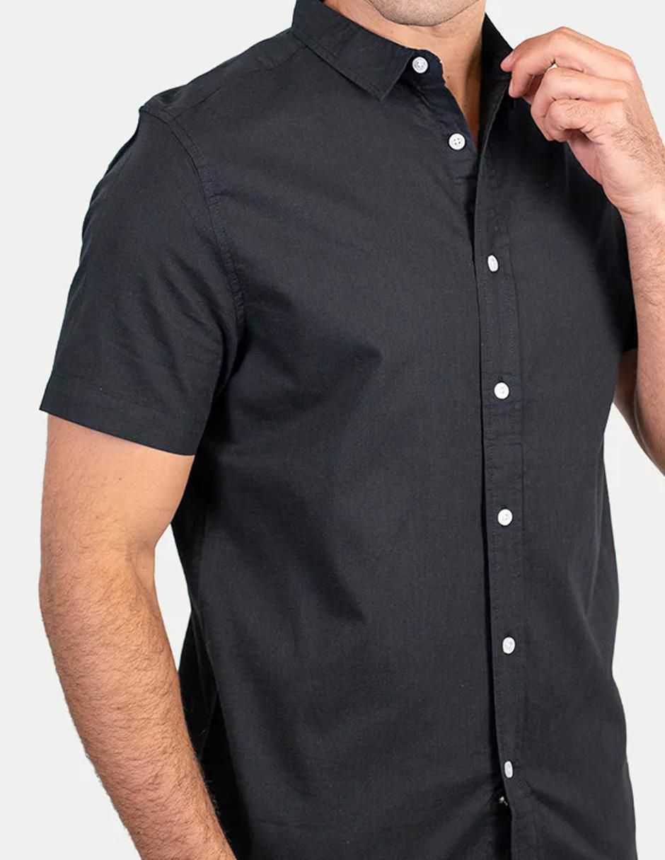 Camisa casual de algodón manga corta para hombre 3