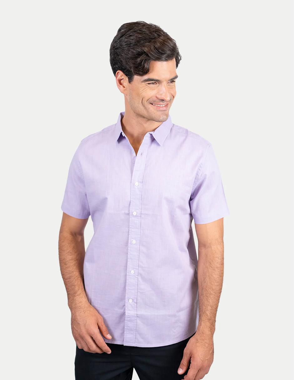 Camisa casual de algodón manga corta para hombre Camisa casual de algodón manga corta para hombre