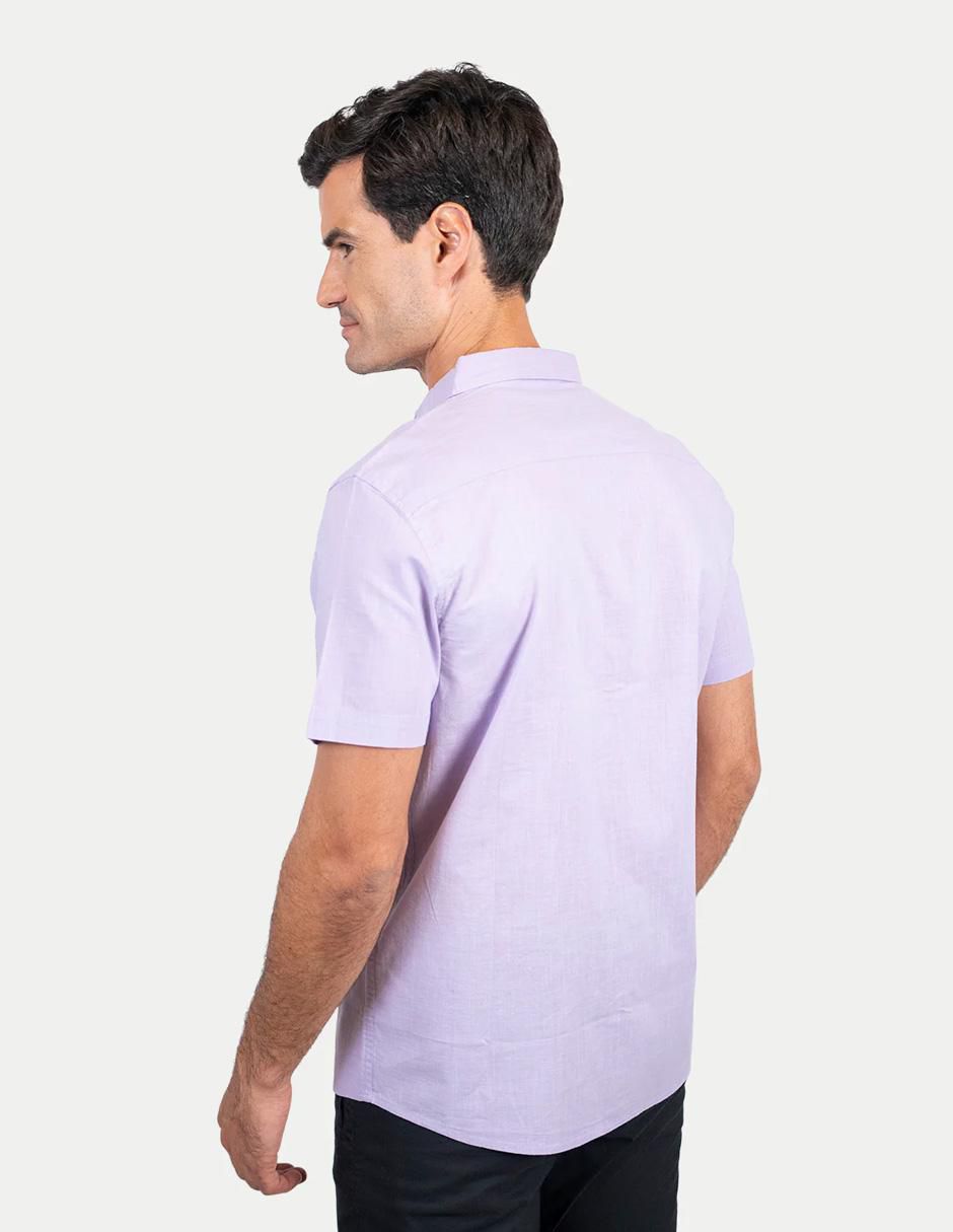 Camisa casual de algodón manga corta para hombre 3