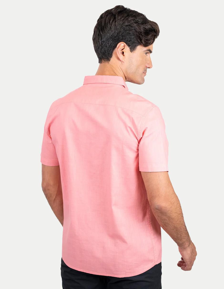 Camisa casual de algodón manga corta para hombre 4