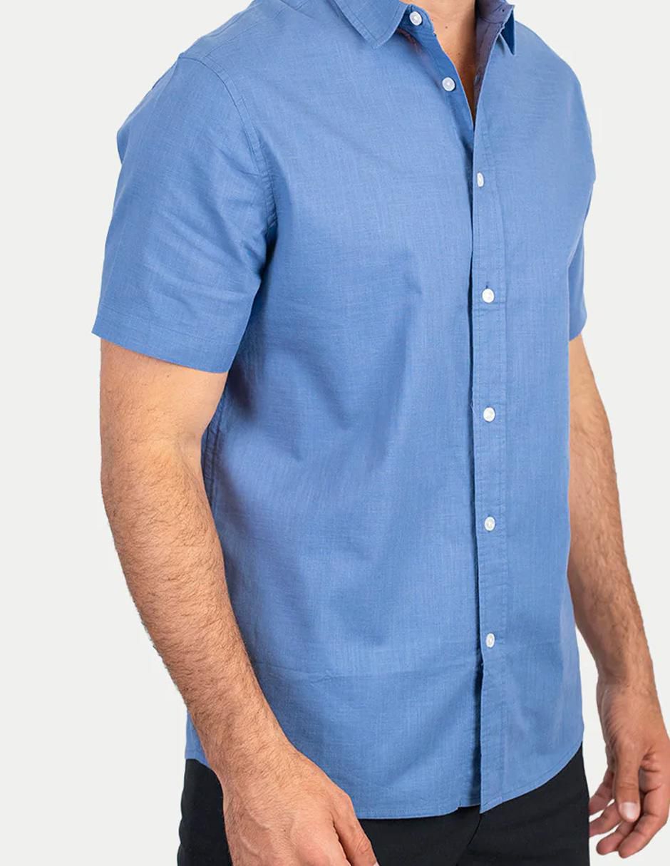 Camisa casual de algodón manga corta para hombre 3
