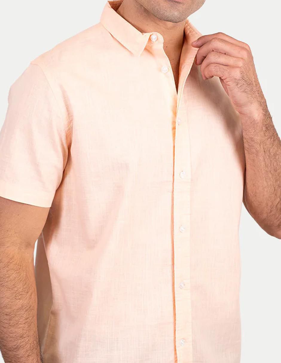 Camisa casual de algodón manga corta para hombre 2