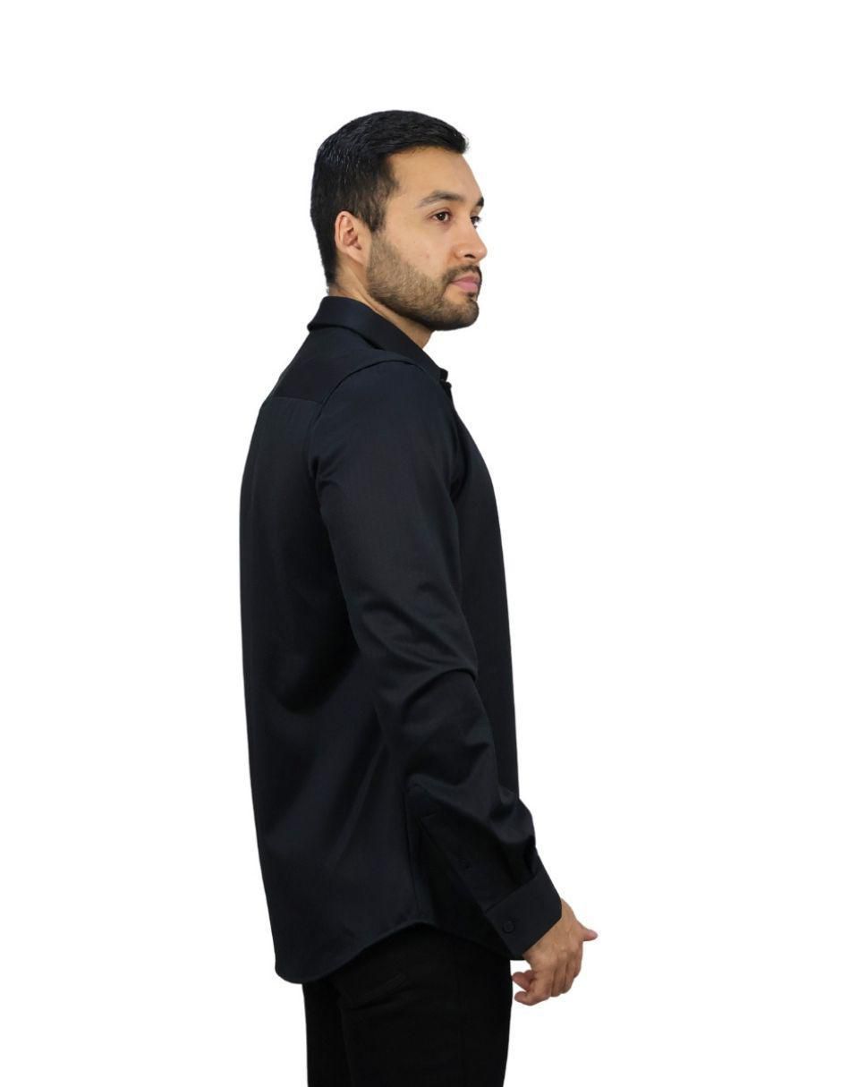 Camisa formal manga larga para hombre 3