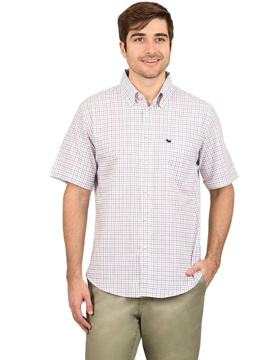 Camisa casual de algodón manga corta para hombre Camisa casual de algodón manga corta para hombre