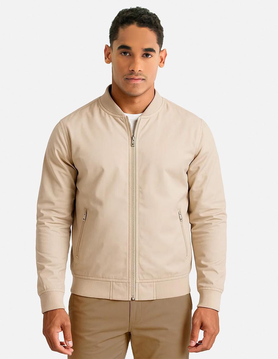 Chamarra bomber con bolsillos para hombre