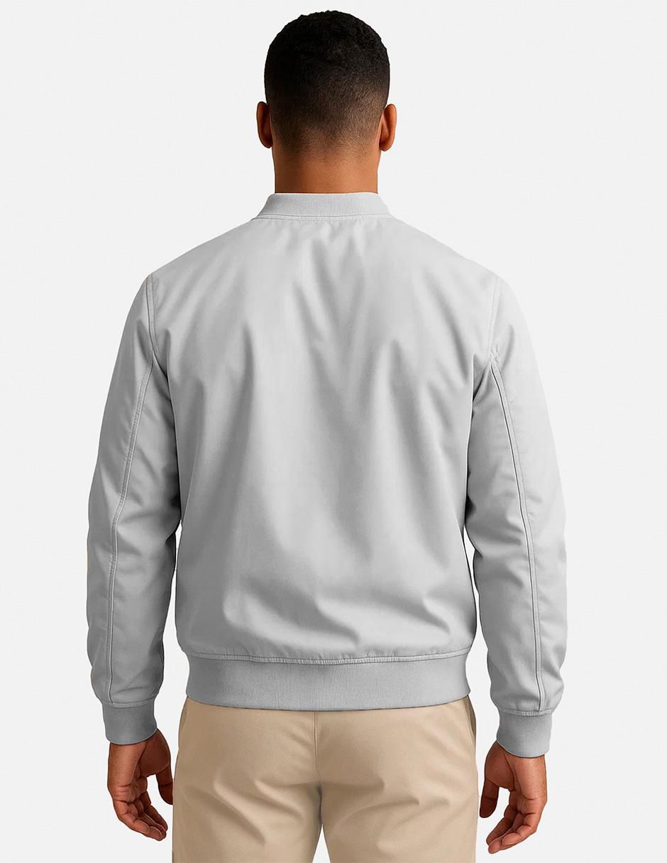 Chamarra bomber con bolsillos para hombre 2