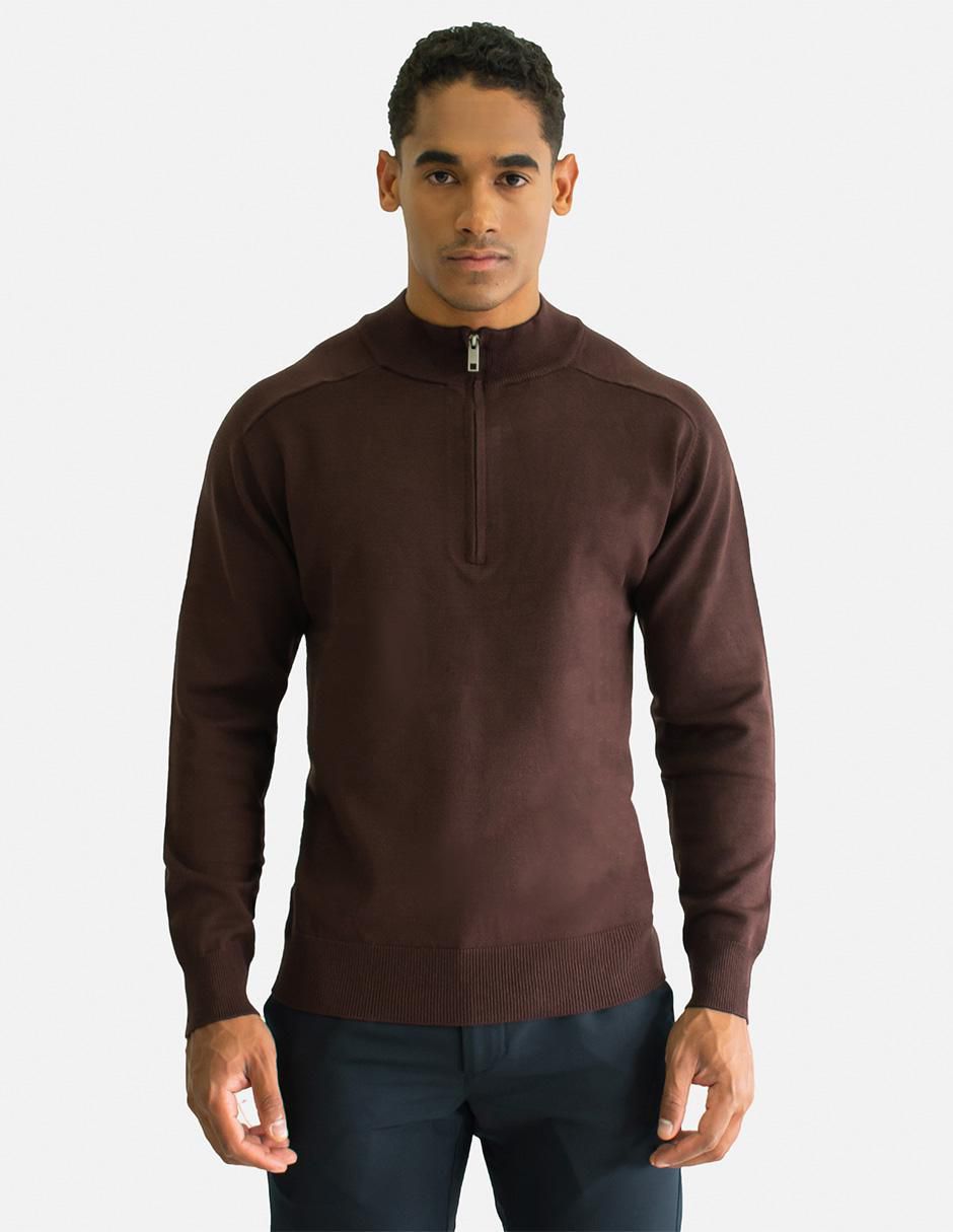 Suéter cuello con cierre para hombre Suéter cuello con cierre para hombre