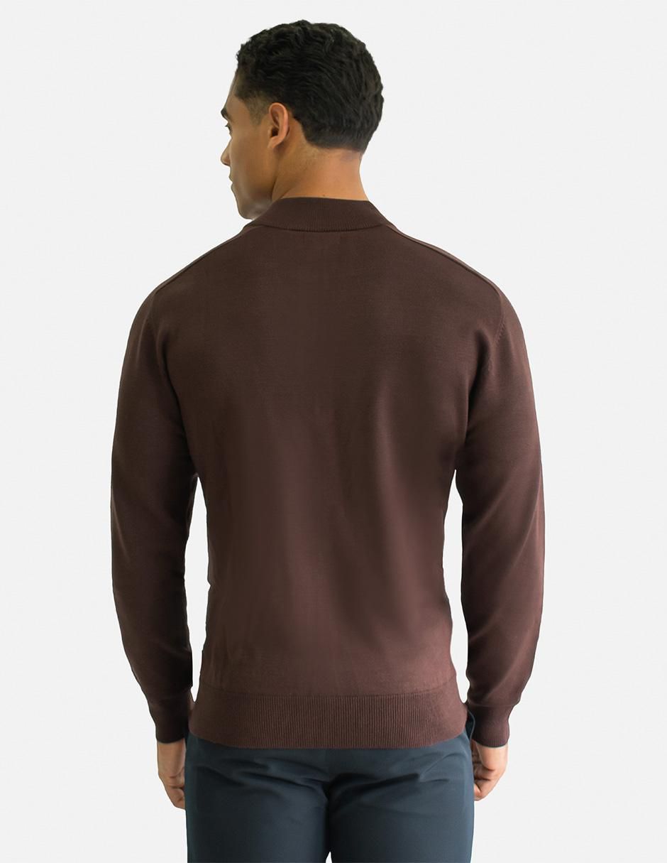 Suéter cuello con cierre para hombre 4