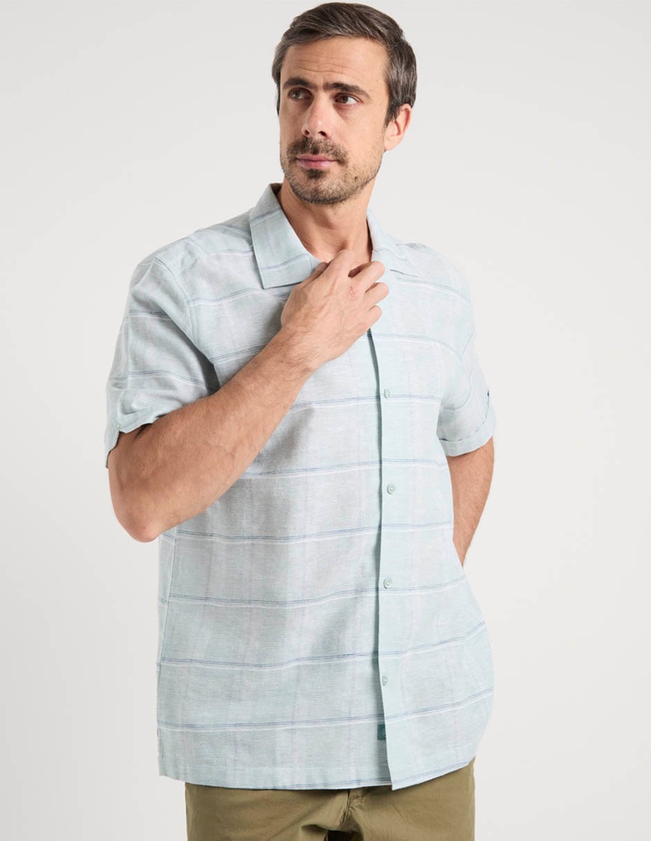 Camisa casual manga corta para hombre 1