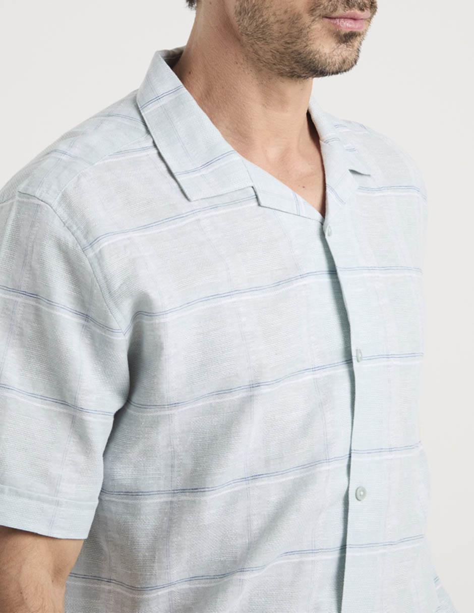 Camisa casual manga corta para hombre 10