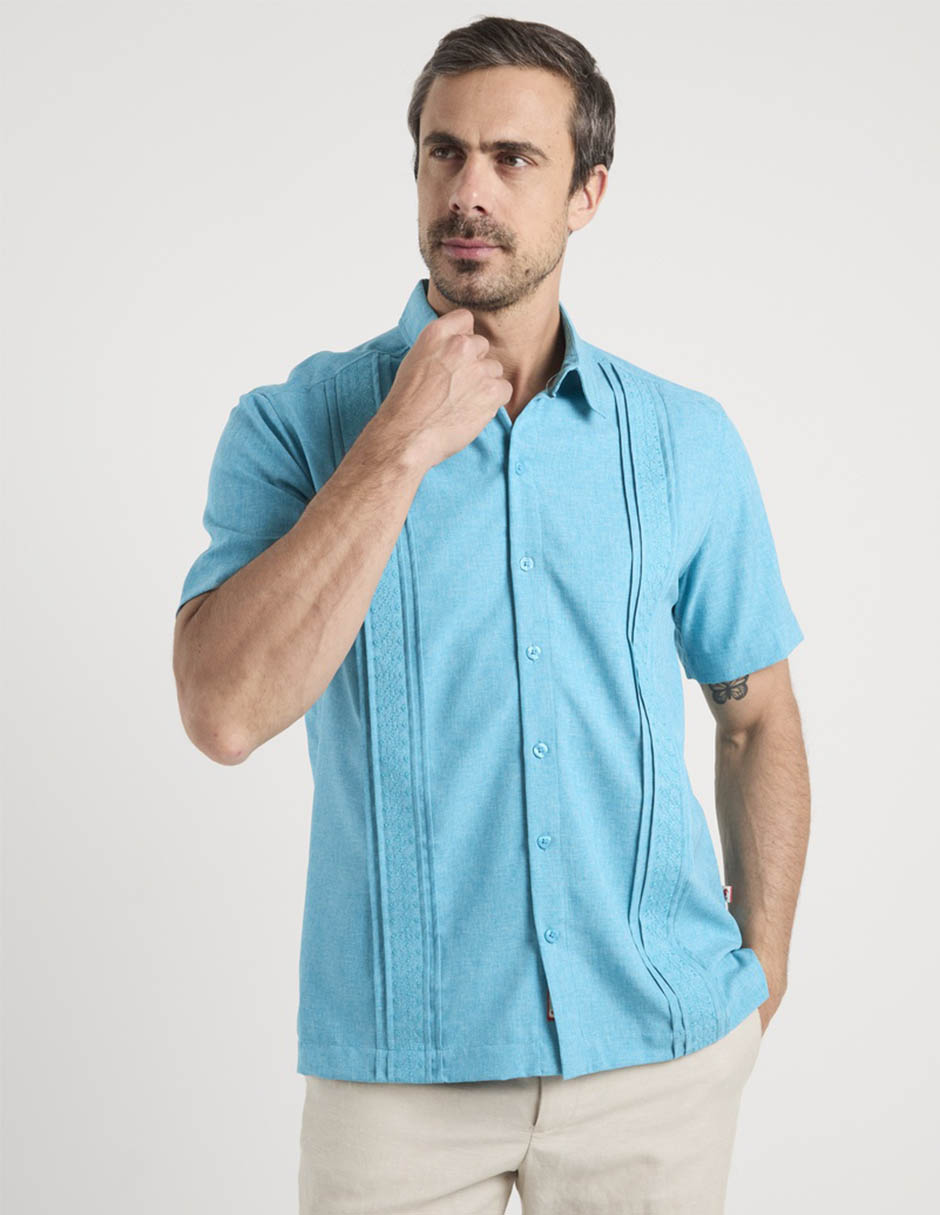 Guayabera manga corta para hombre 1