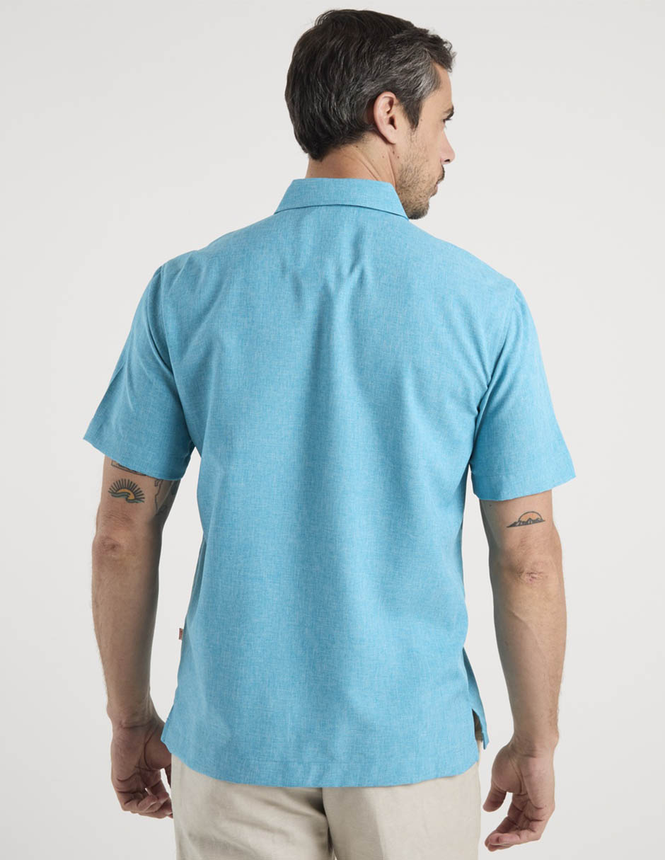 Guayabera manga corta para hombre 11