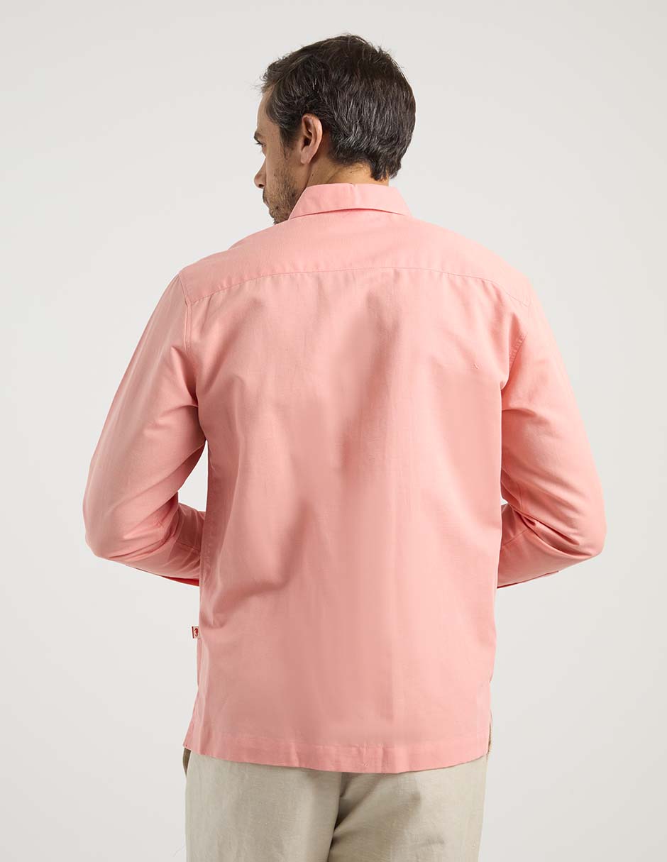 Guayabera manga larga para hombre 11