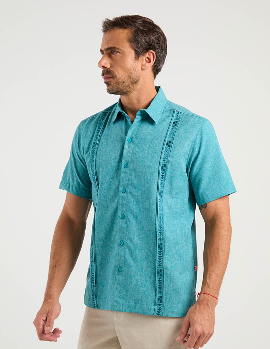 Guayabera manga corta para hombre 1