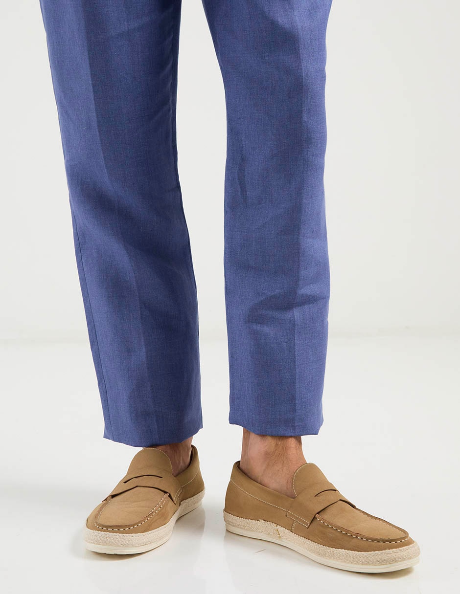 Pantalón de vestir slim de lino para hombre 10