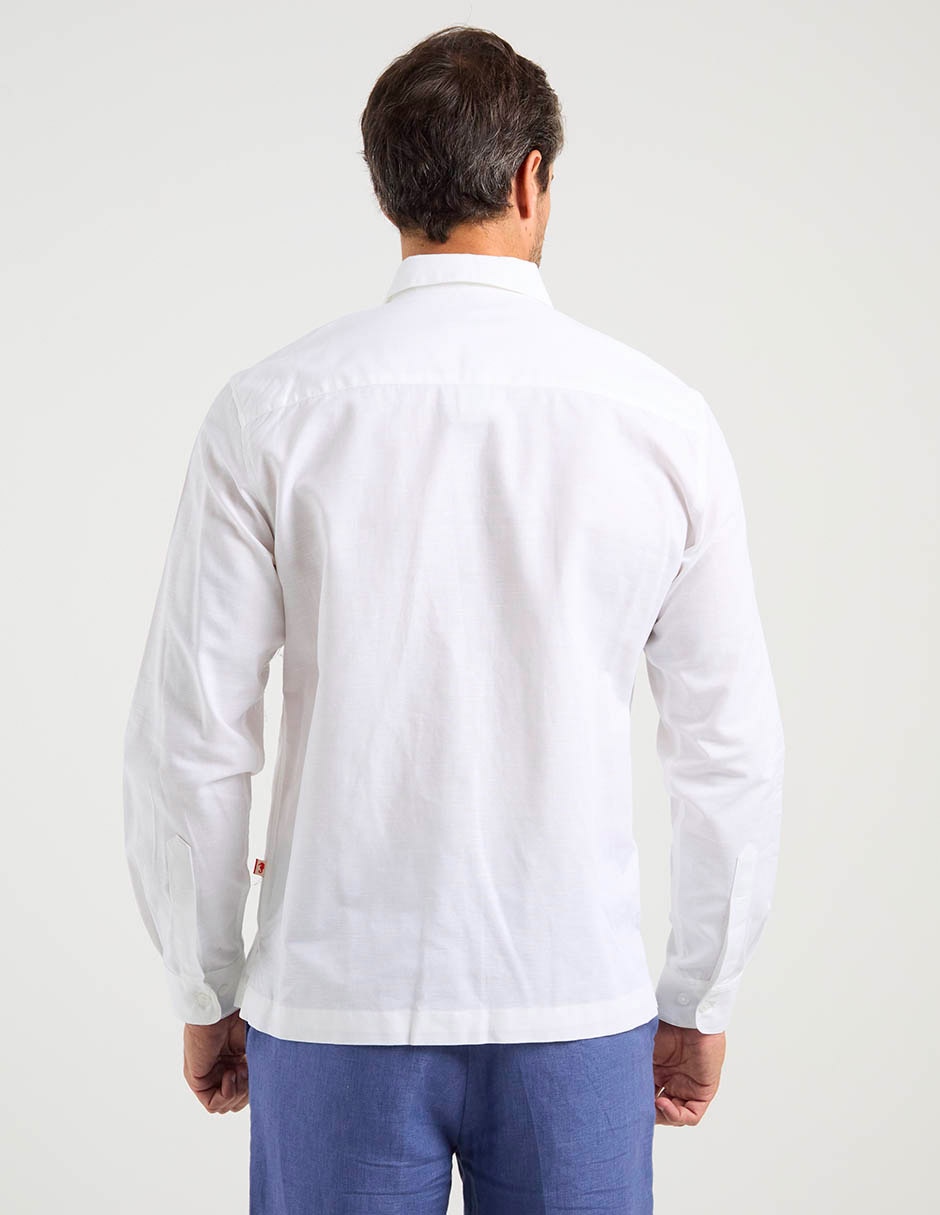 Guayabera manga larga Costavana para hombre
