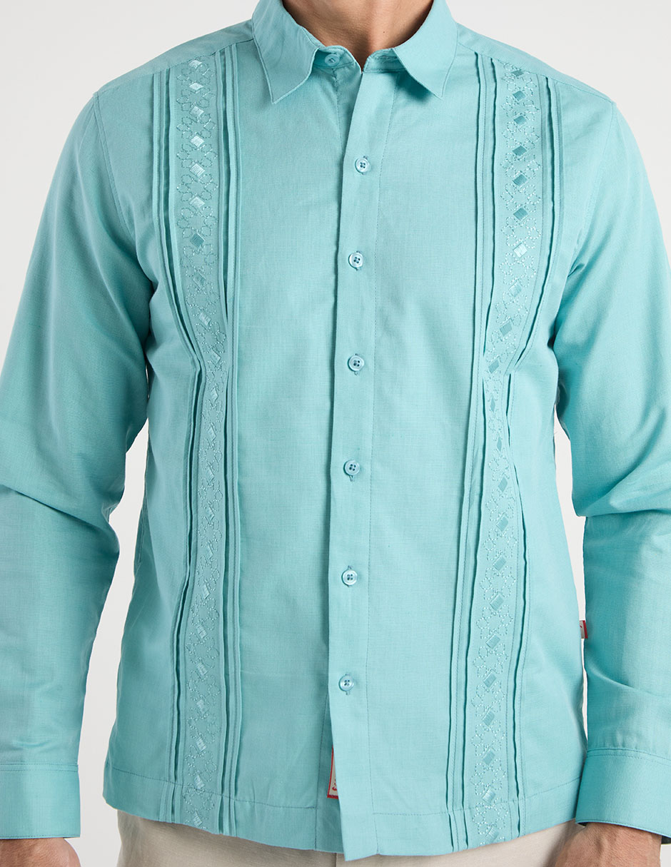 Guayabera manga larga Costavana para hombre