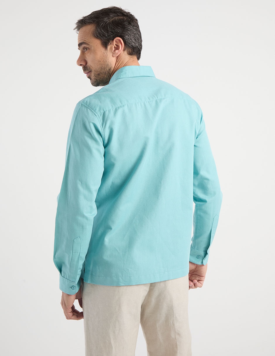 Guayabera manga larga Costavana para hombre