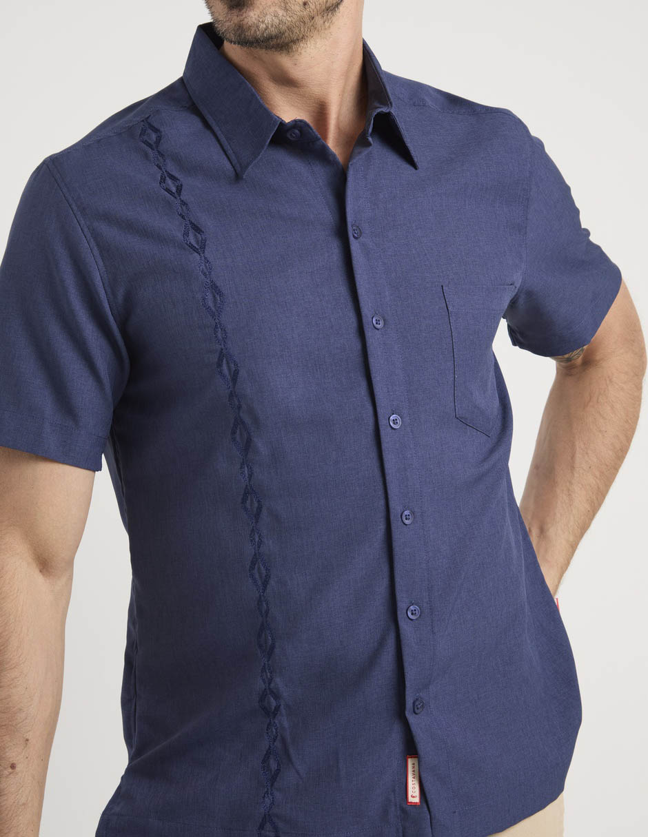 Guayabera manga corta Costavana para hombre