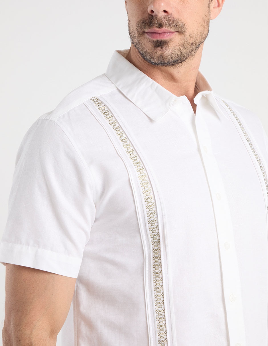 Guayabera manga corta para hombre 10