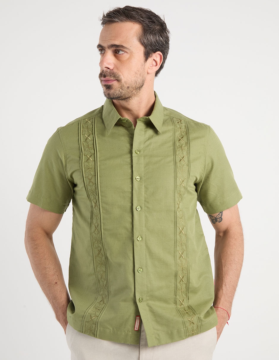 Guayabera manga corta Costavana para hombre