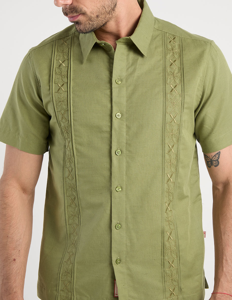 Guayabera manga corta Costavana para hombre