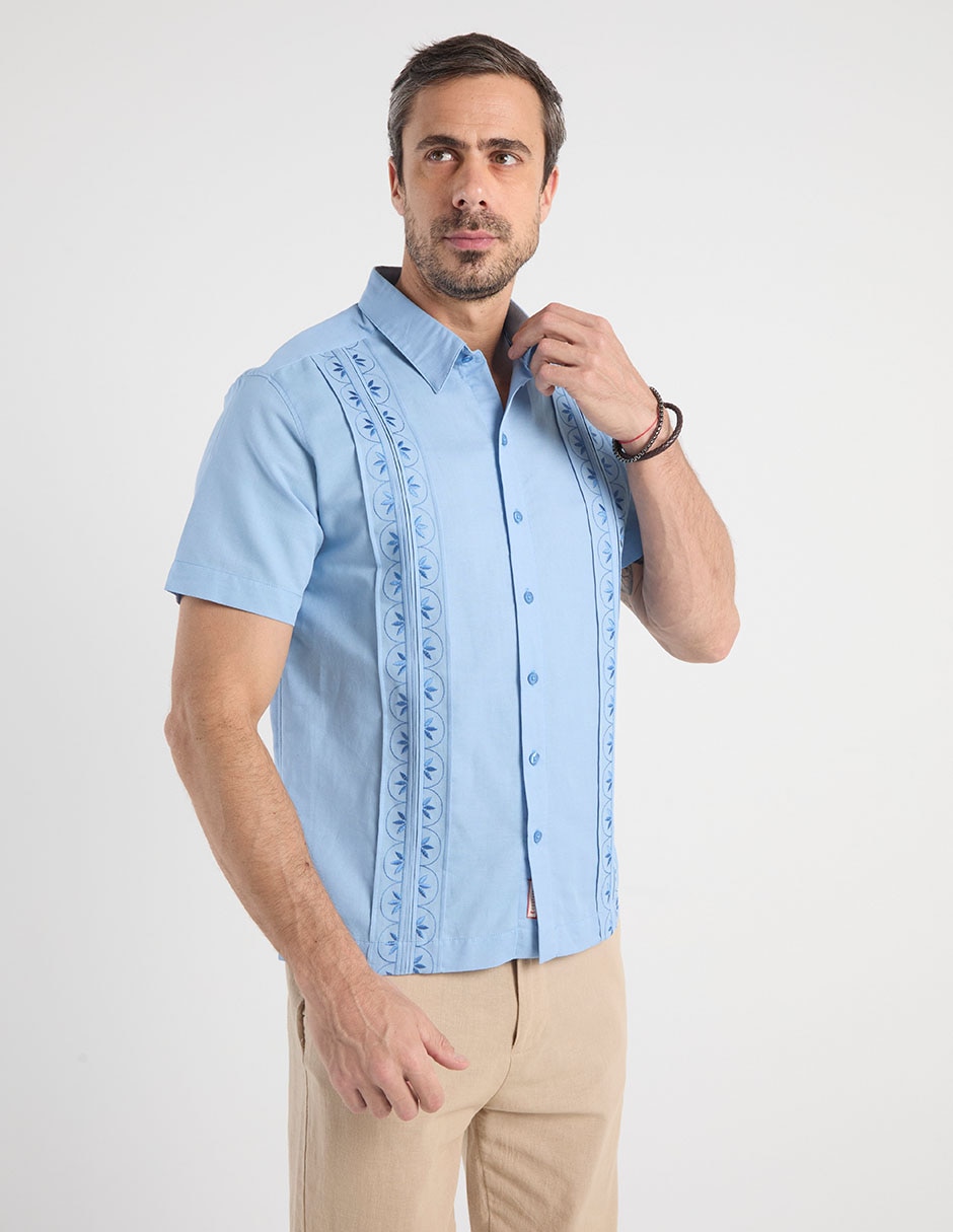 Guayabera manga corta para hombre 1
