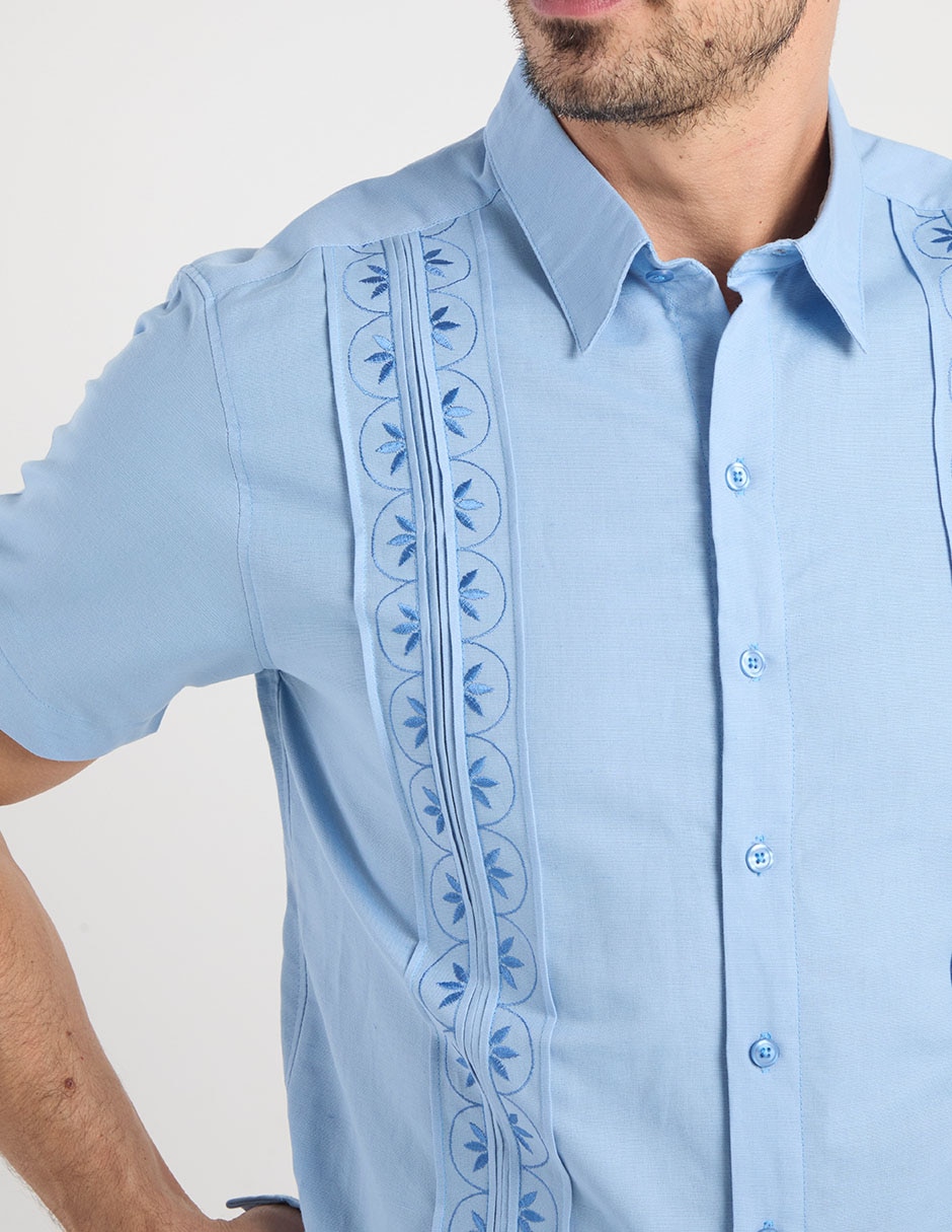 Guayabera manga corta para hombre 10