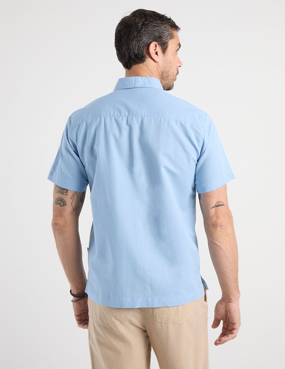 Guayabera manga corta para hombre 11