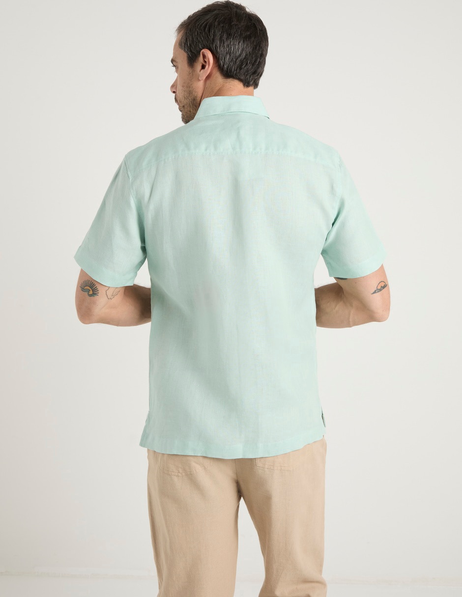 Guayabera manga corta para hombre 11