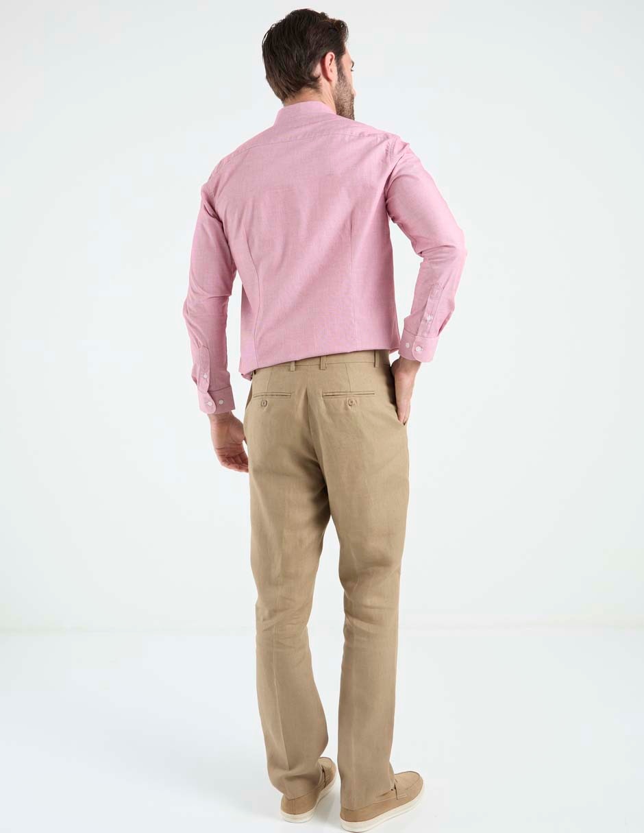 Pantalón de vestir slim de lino para hombre 5