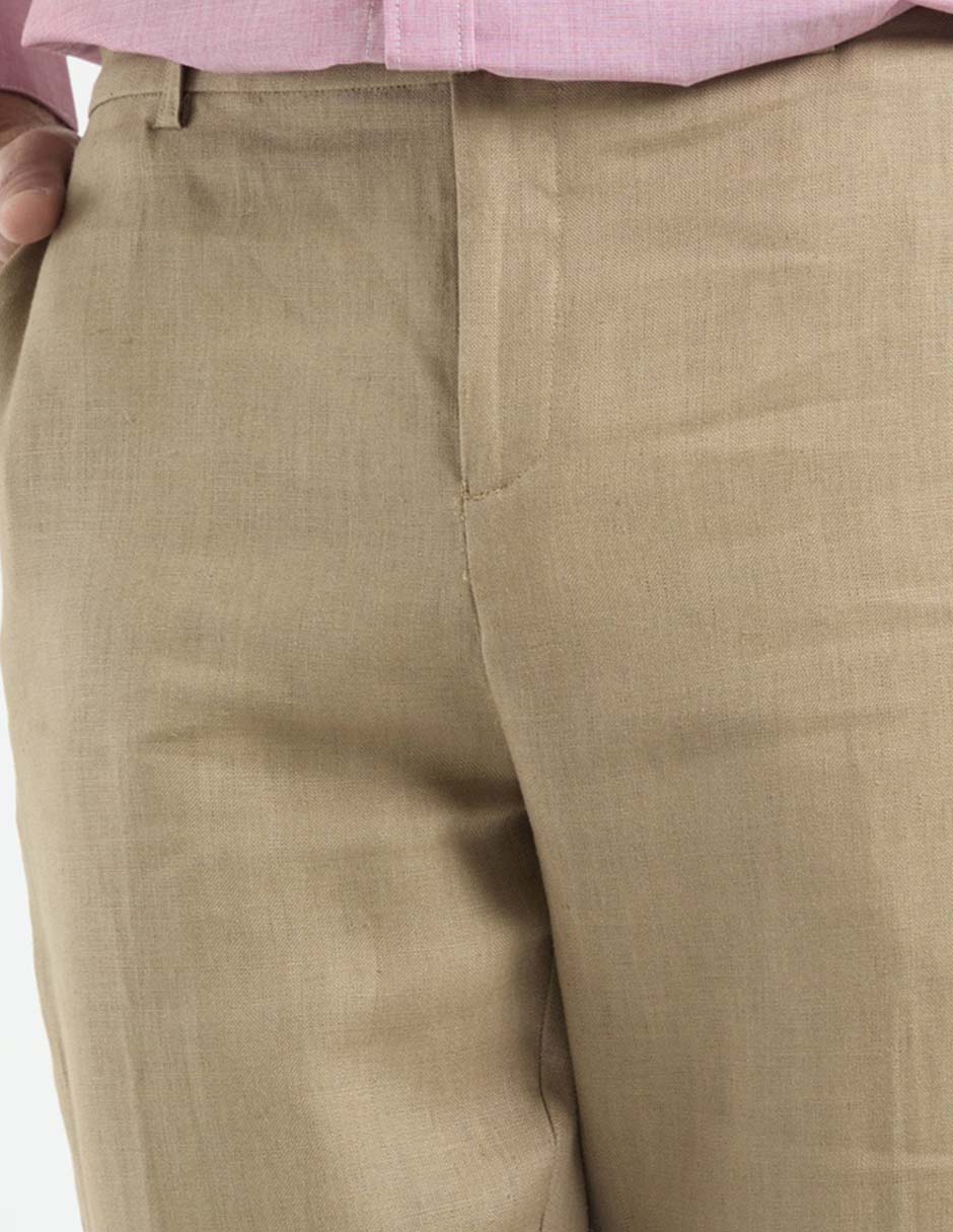 Pantalón de vestir slim de lino para hombre 7
