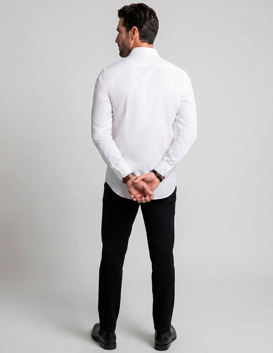 Camisa casual y algodón manga larga para hombre 2