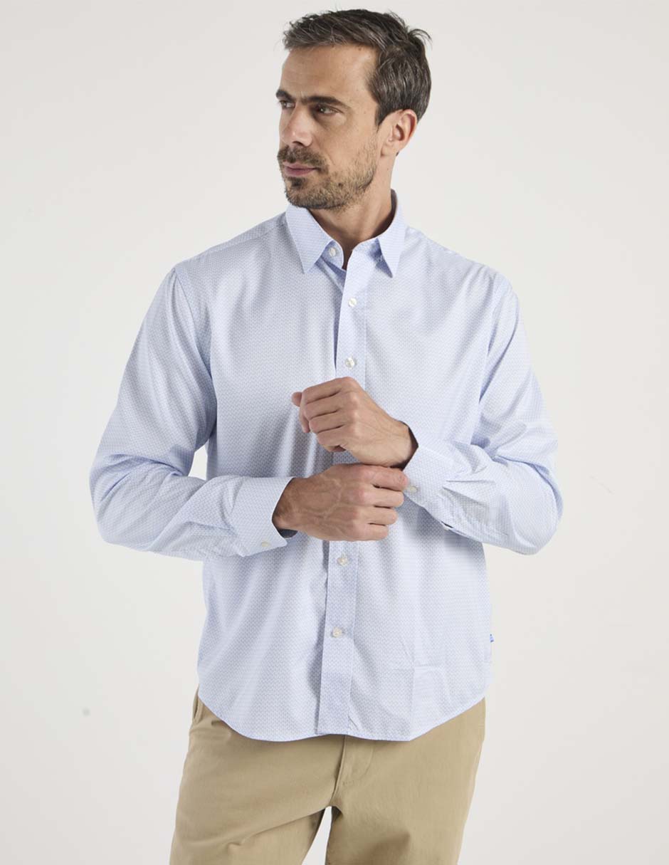 Camisa casual de algodón manga larga para hombre 4