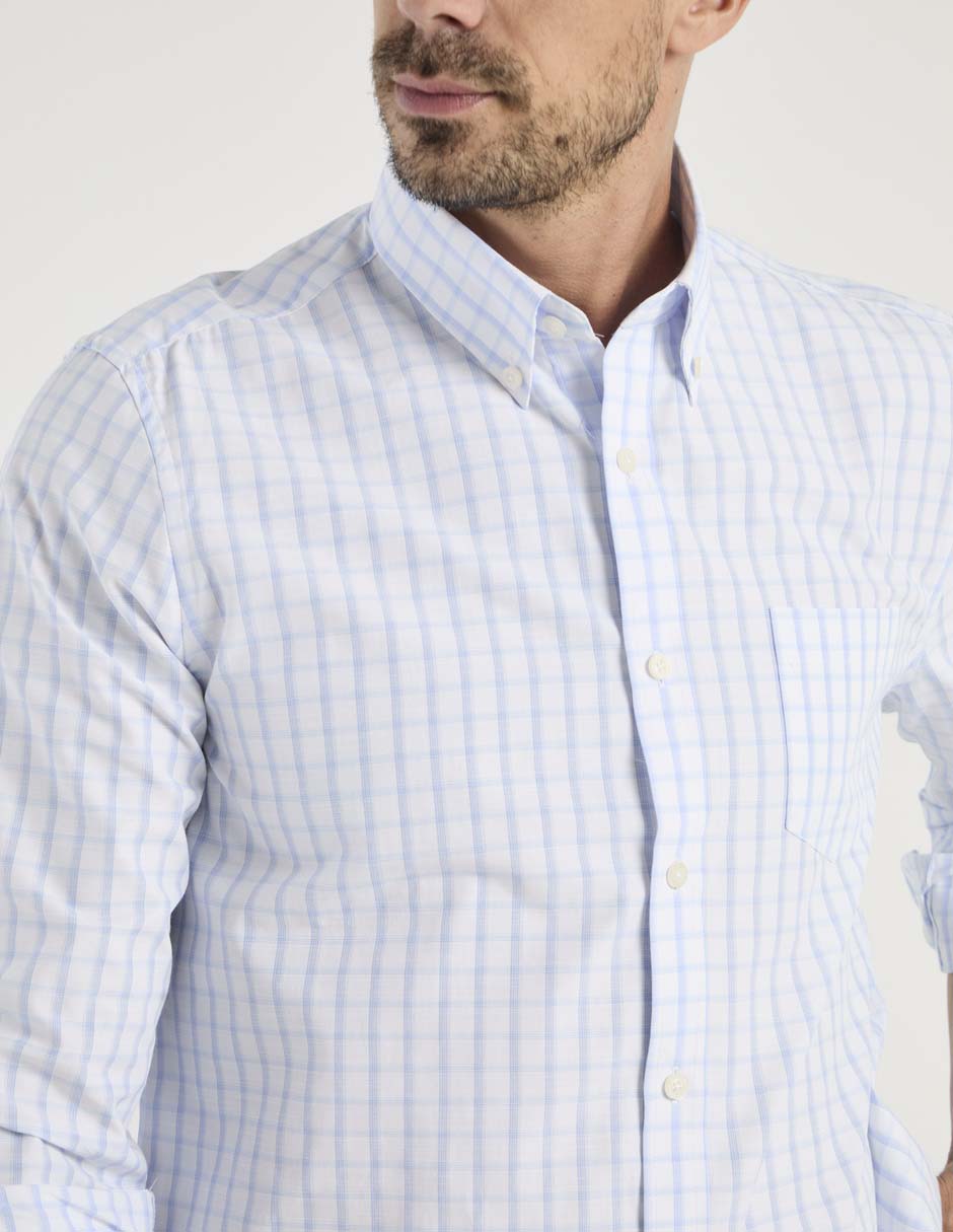 Camisa casual manga larga para hombre 3