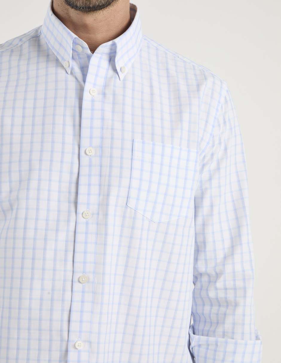 Camisa casual manga larga para hombre 2