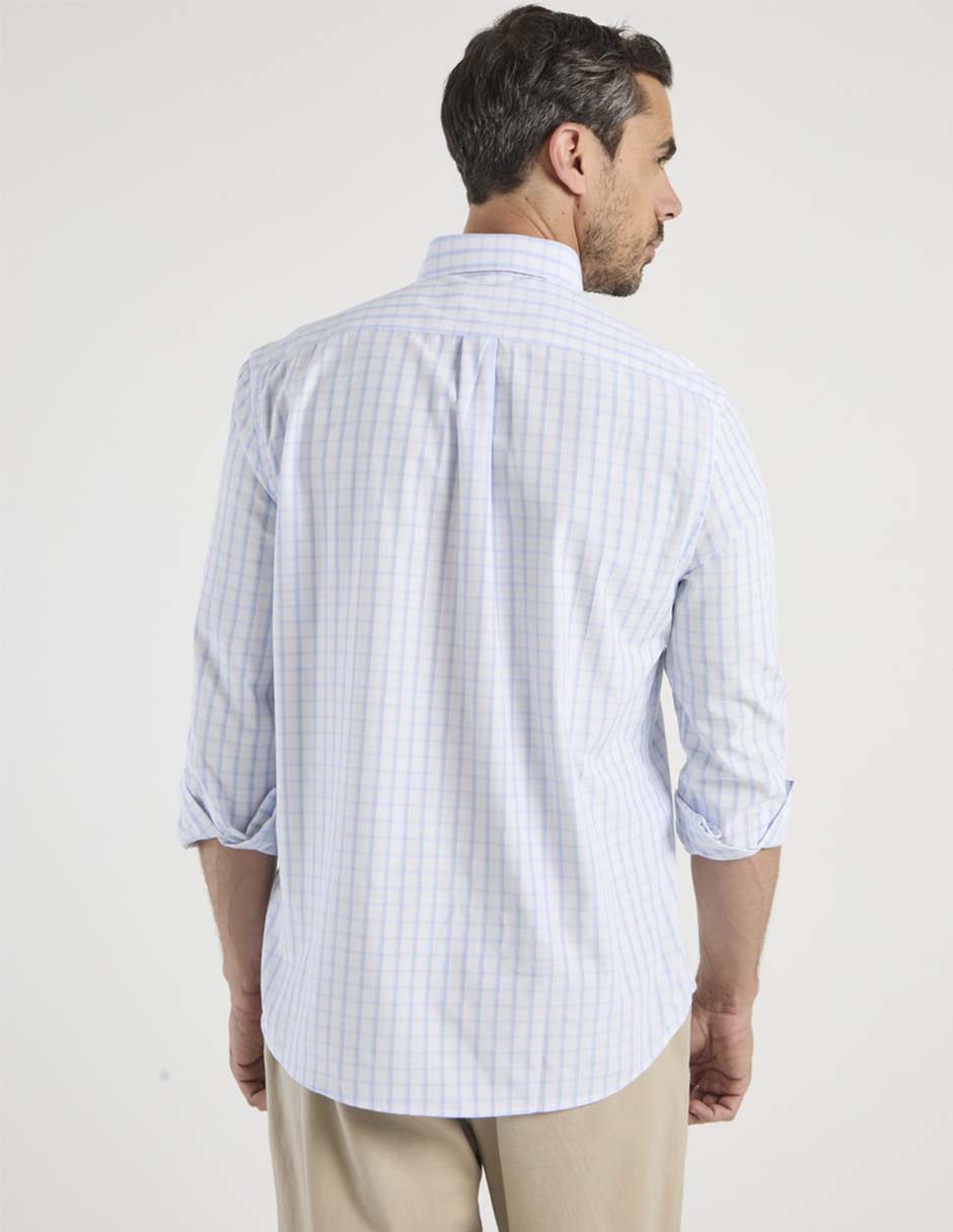 Camisa casual manga larga para hombre 6