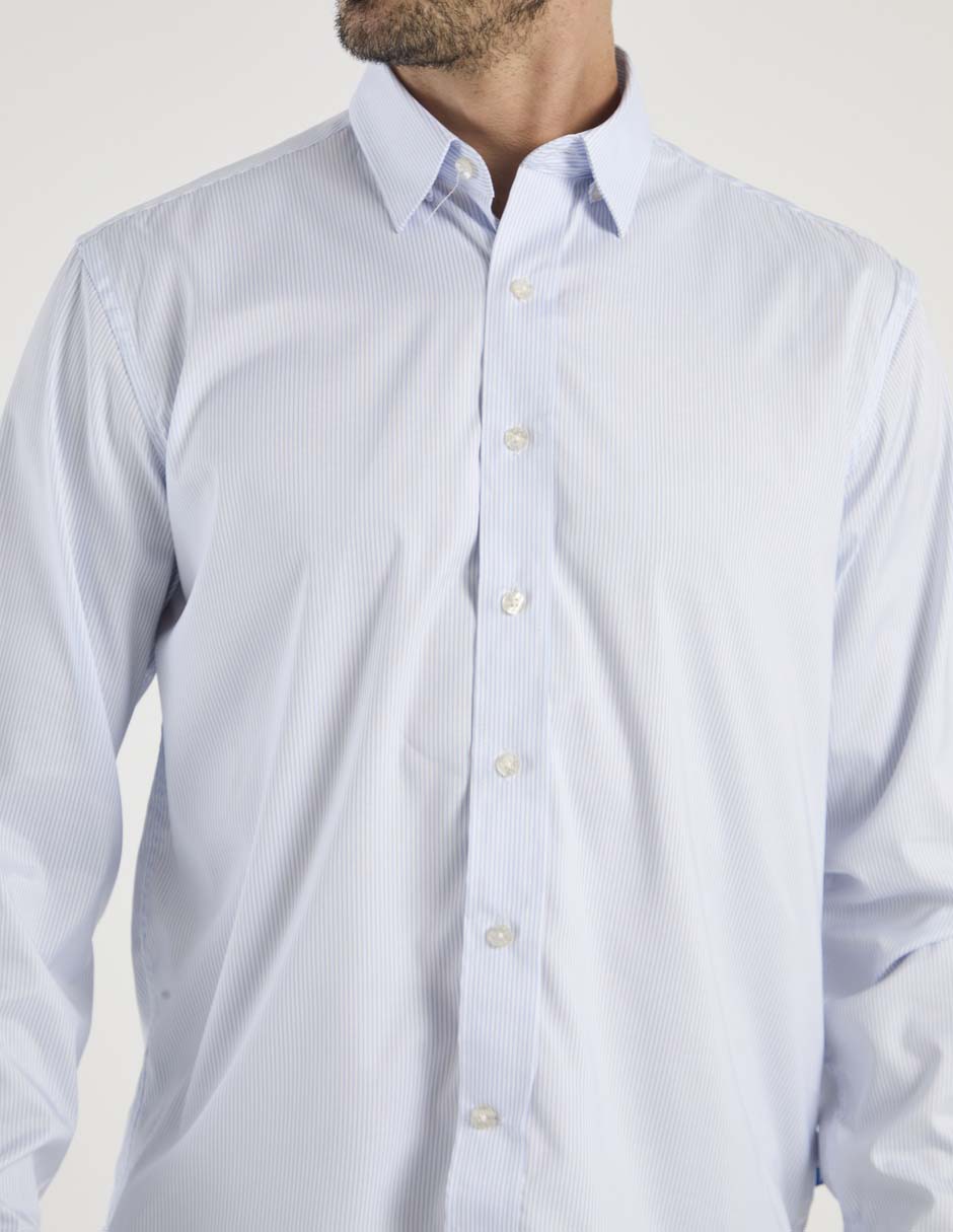 Camisa casual manga larga para hombre 2