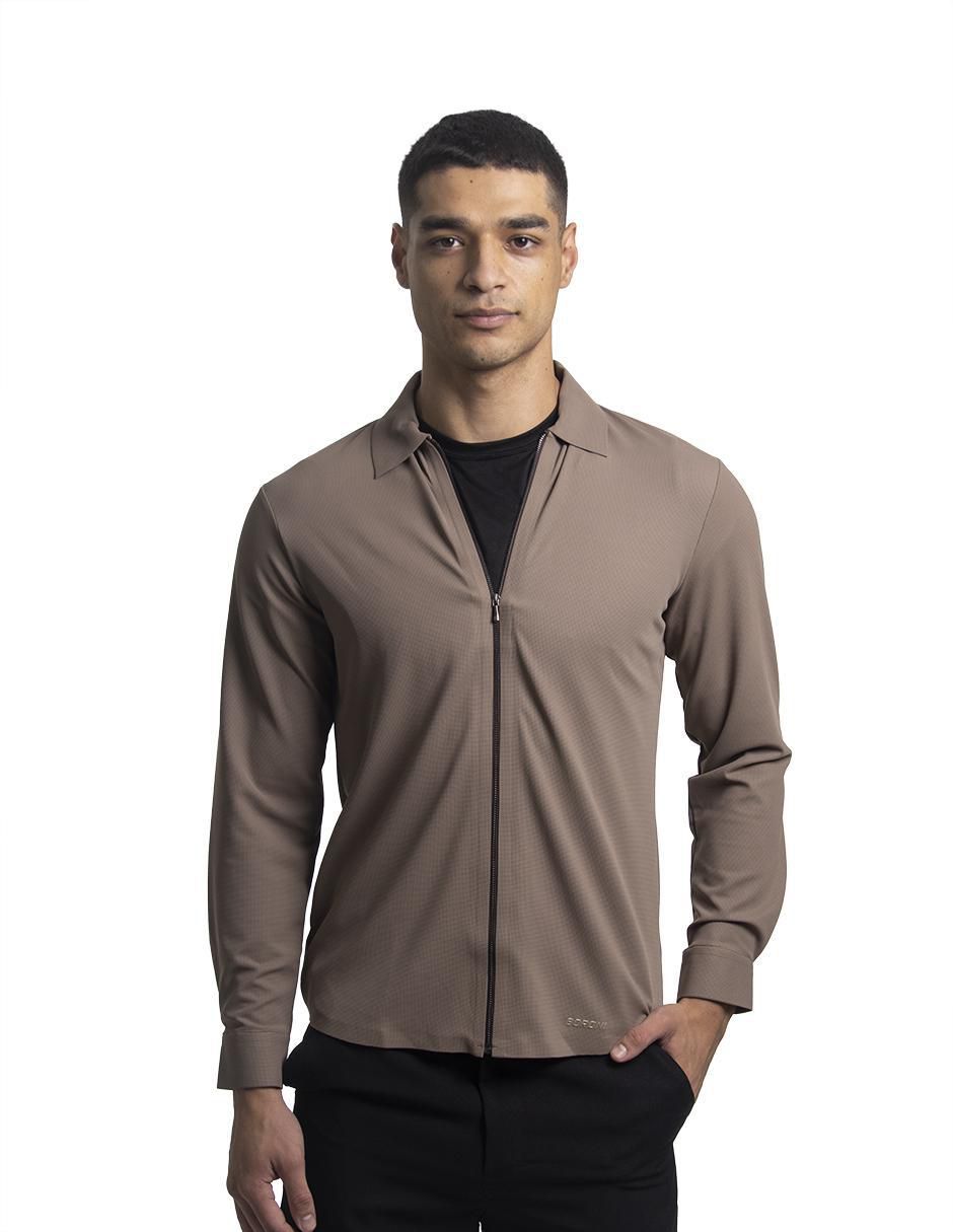 Camisa casual manga larga para hombre