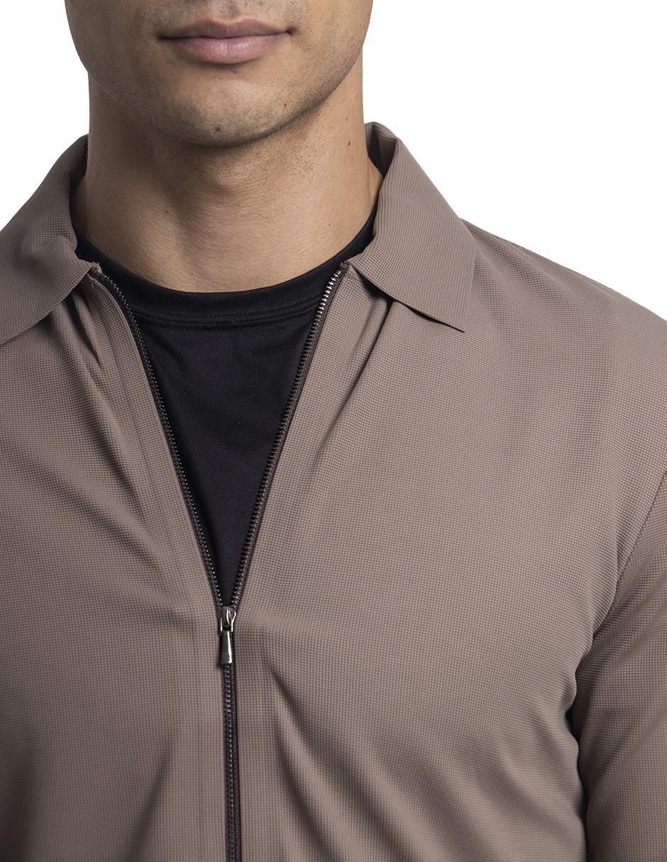 Camisa casual Boroni manga larga para hombre