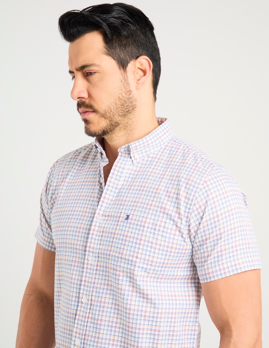 Camisa casual Dioro de algodón manga corta para hombre