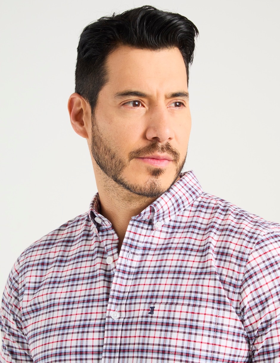Camisa casual de algodón manga corta para hombre 9