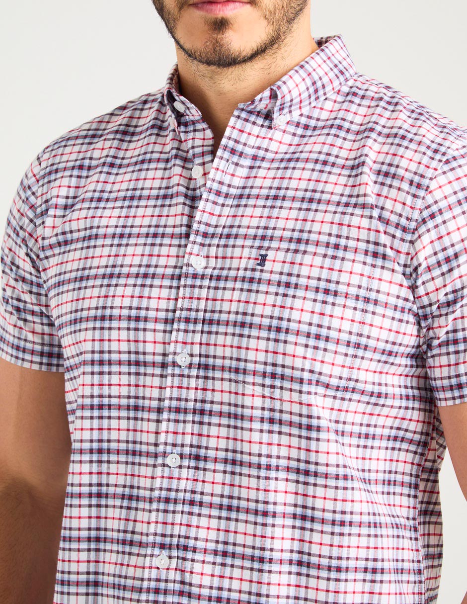 Camisa casual de algodón manga corta para hombre 10