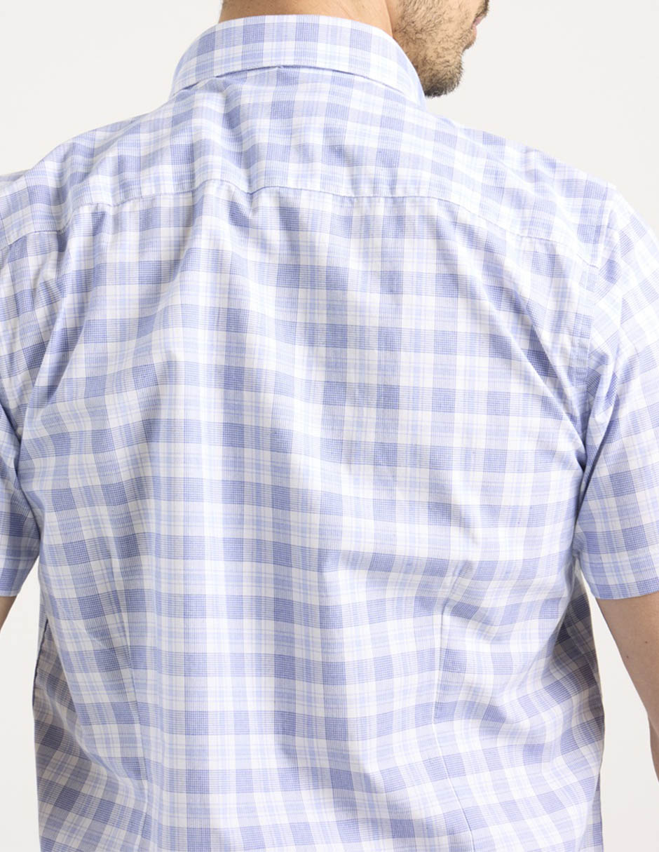 Camisa casual de algodón manga corta para hombre 10