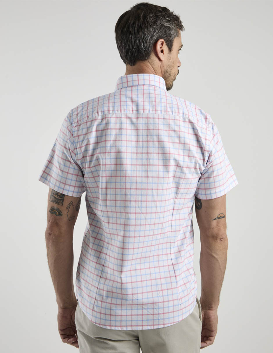 Camisa casual Dioro de algodón manga corta para hombre