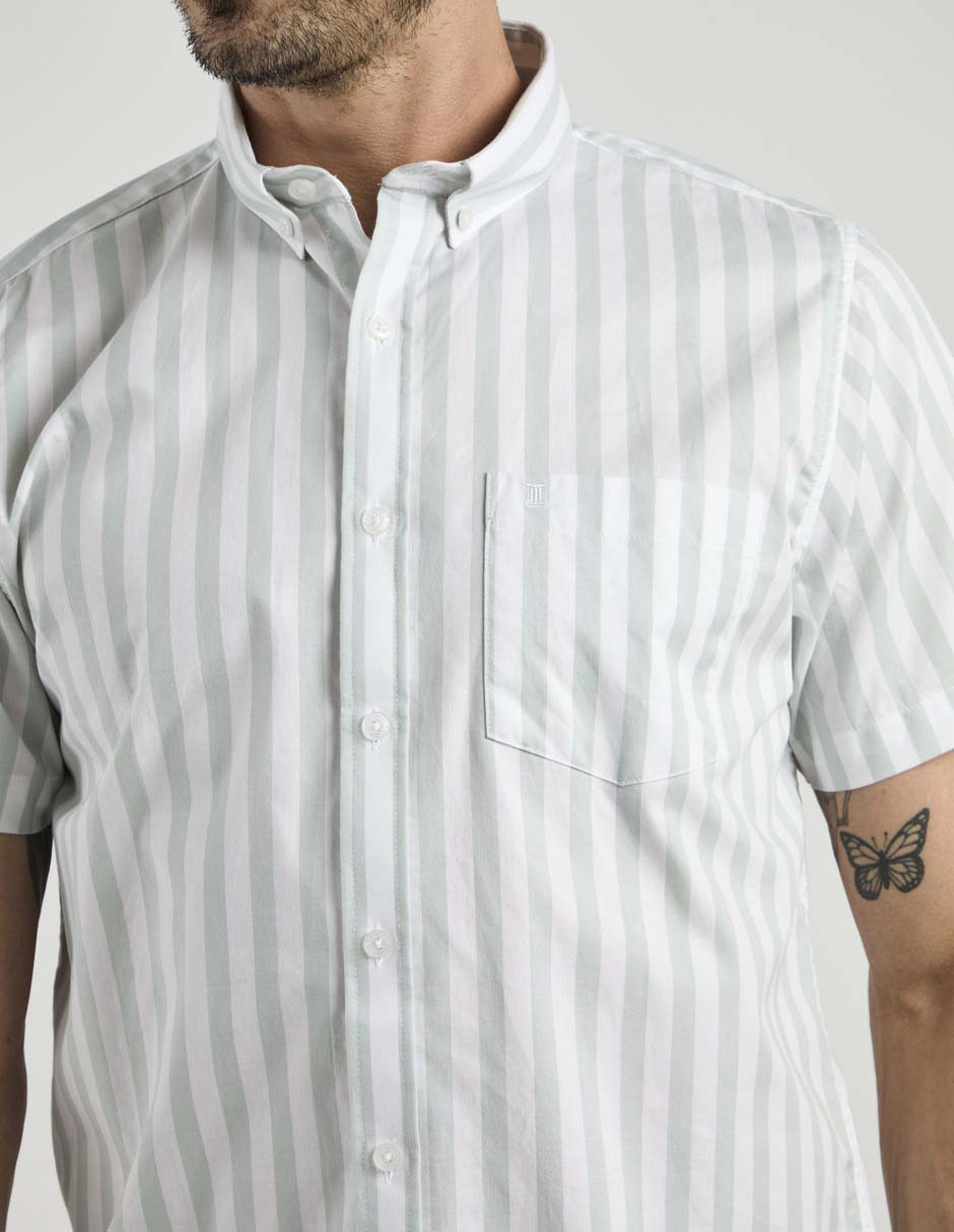 Camisa casual Dioro de algodón manga corta para hombre