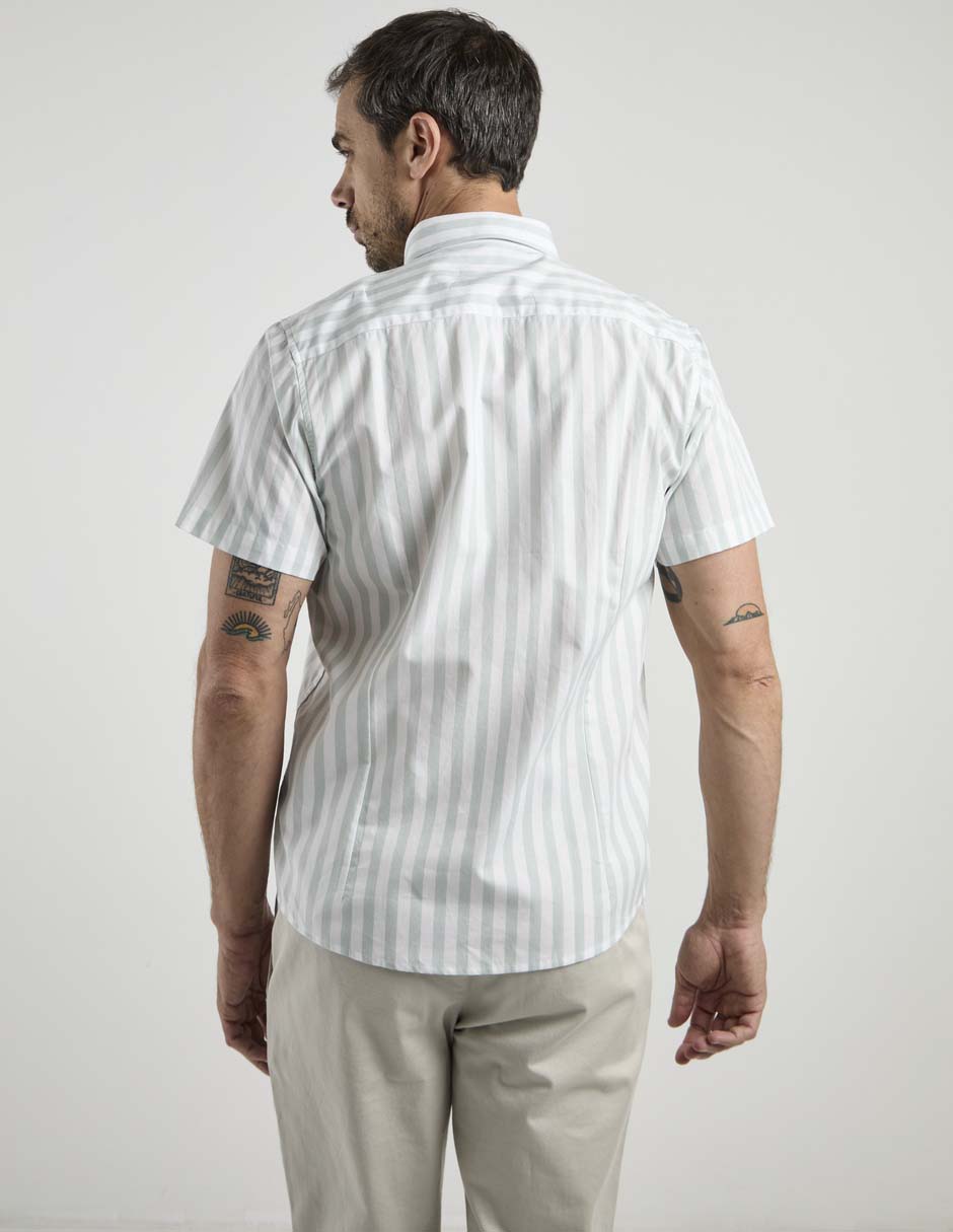 Camisa casual Dioro de algodón manga corta para hombre