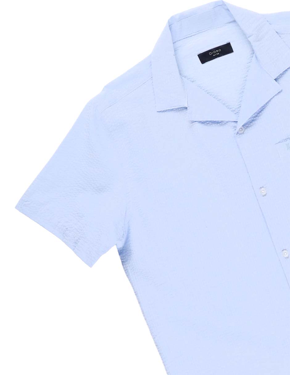 Camisa casual de algodón manga corta para hombre 9