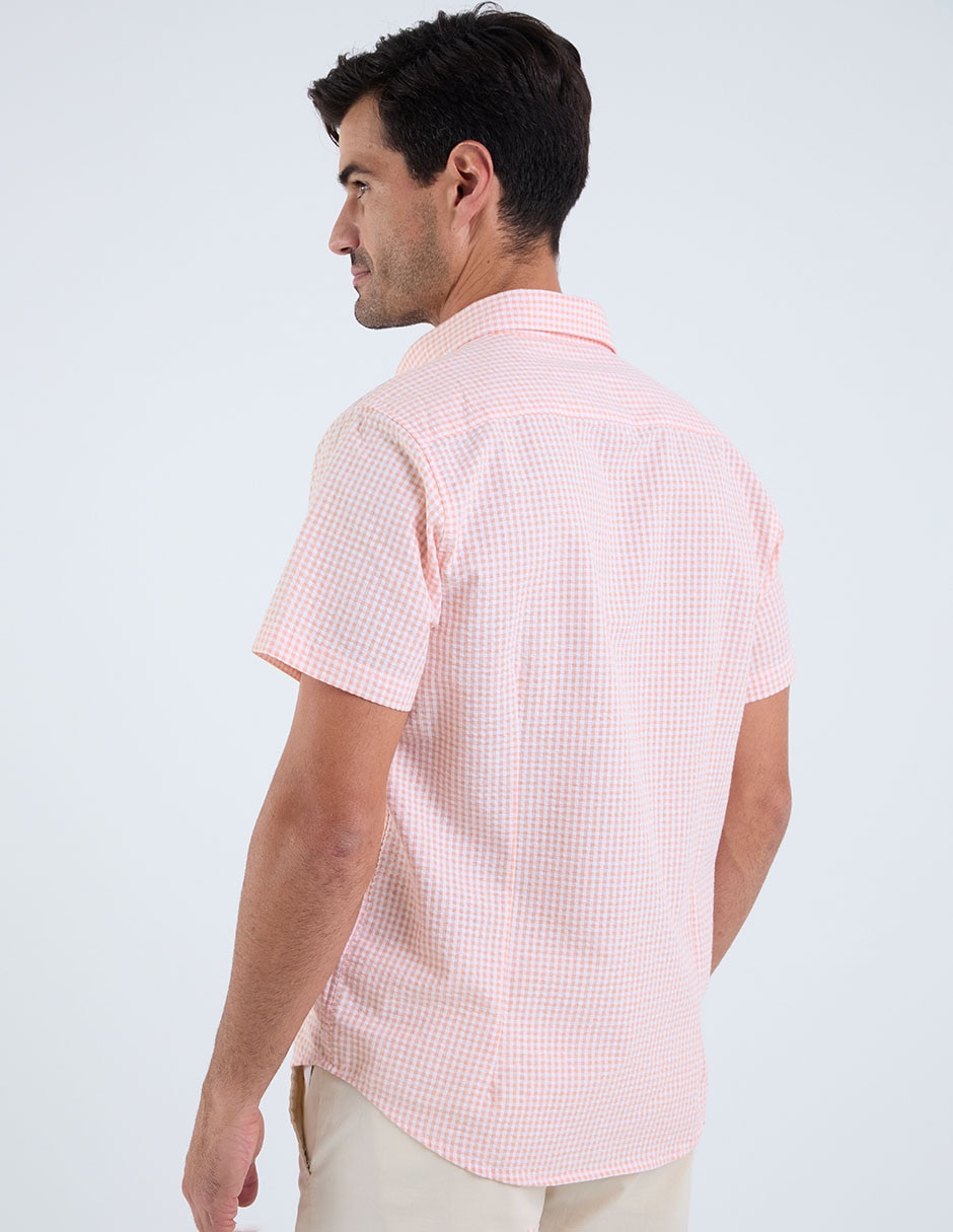 Camisa casual manga corta para hombre 4