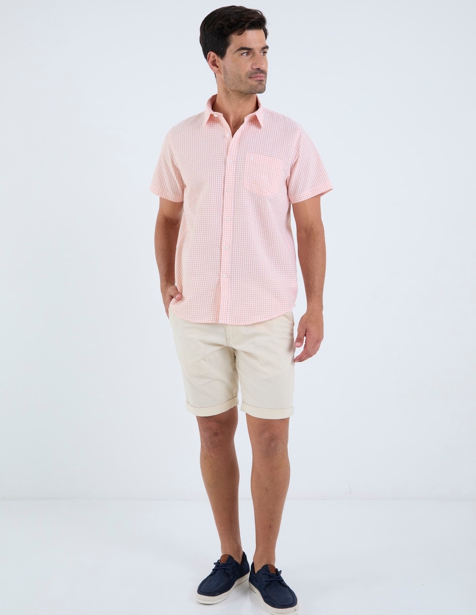 Camisa casual manga corta para hombre 5